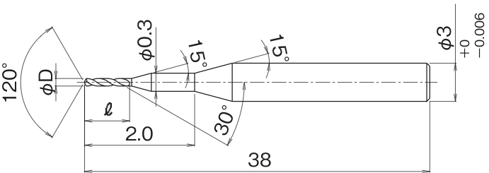 鋼材細穴加工用 マイクロドリル<br>