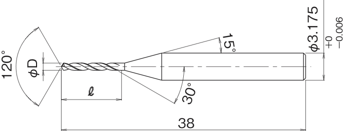 Micro Drill, 1/8 inch shank