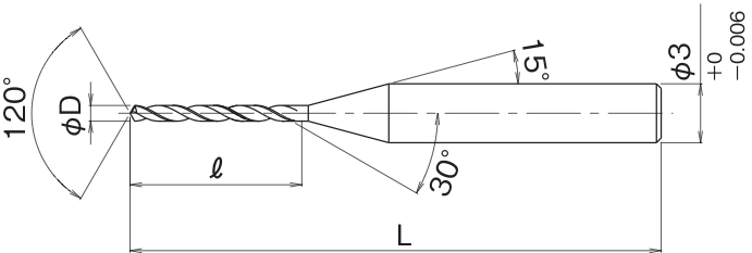 Micro Drill <br>Long Flute Length