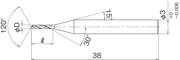 Micro Drill <br>Short Flute Length